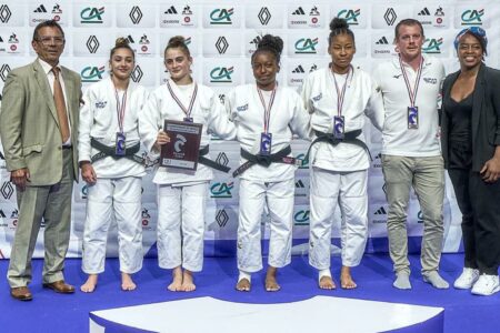 Podium championnat de France par équipes cadets 2023 féminines