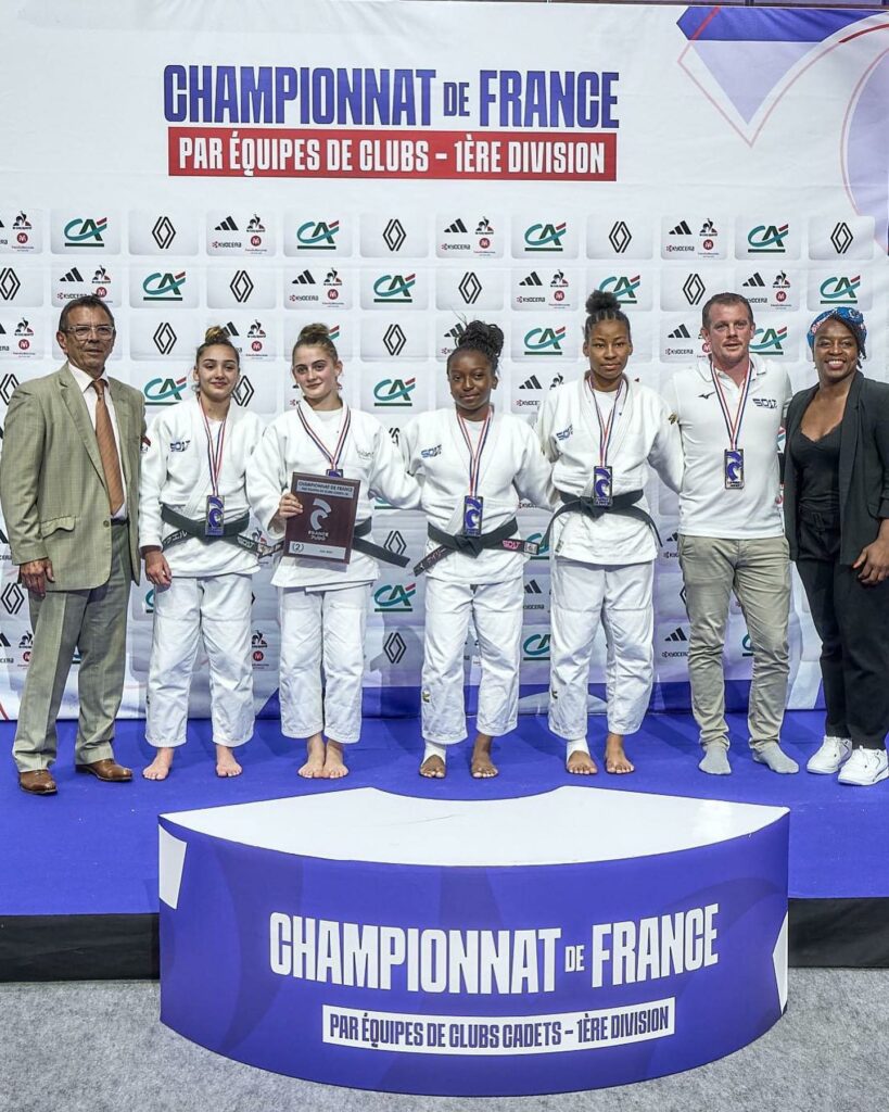 Podium championnat de France par équipes cadets 2023 féminines